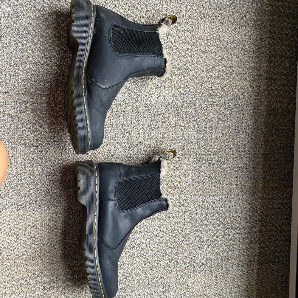 Dr. Martens faux fur Chelsea boot